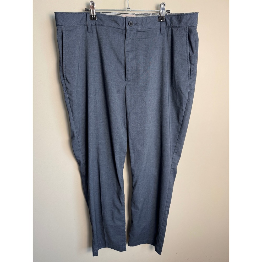 Ted Baker Mens Navy Flat Front Trousers 36x30 Business Casual Professional
